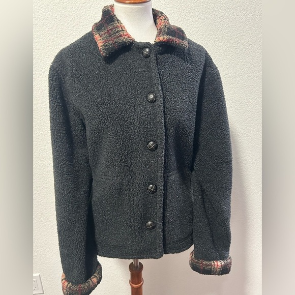 Sandro Fleece Teddy Bear Button Coat Jacket - Picture 1 of 6